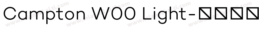 Campton W00 Light字体转换